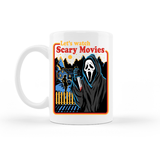 Let’s Watch Scary Movies Horror Mug