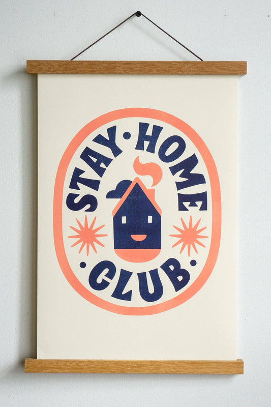 Club House Riso Art Print