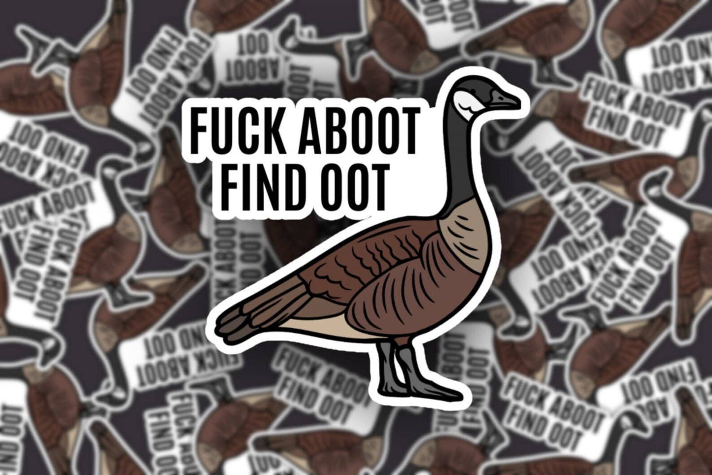 Funny Canadian Goose Sticker