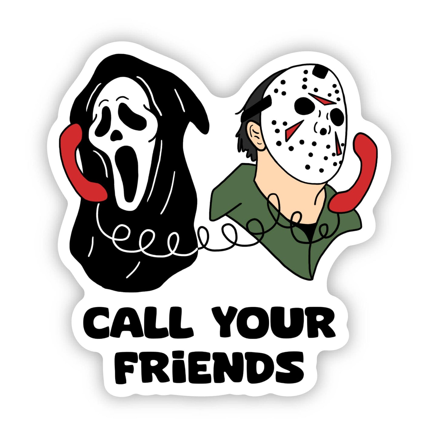 Call Your Friends Halloween Sticker