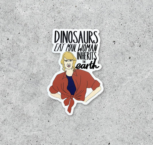 Jurassic Park Laura Feminist Sticker